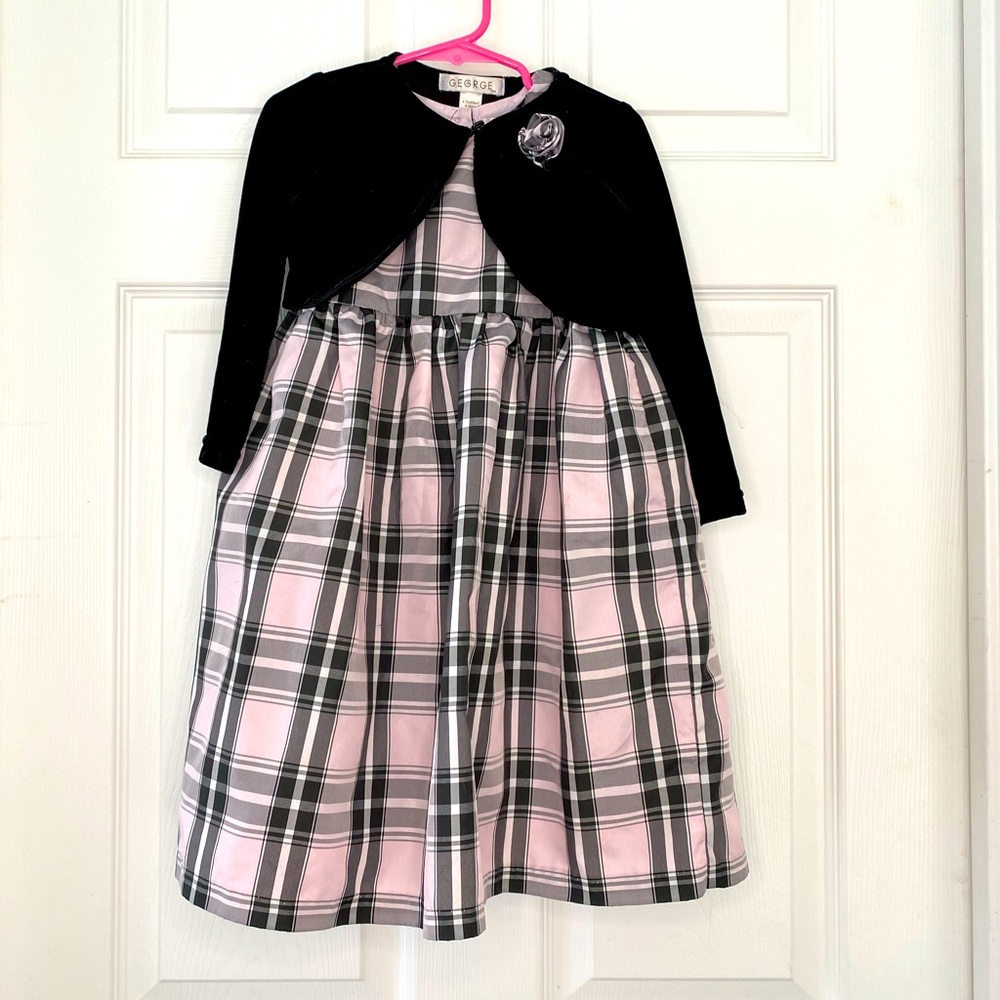 Special Occasion Pink/Black Dress Sz 4